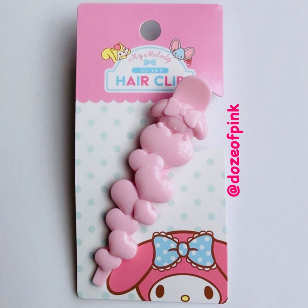 SANRIO MY MELODY HEART HAIR CLIPS